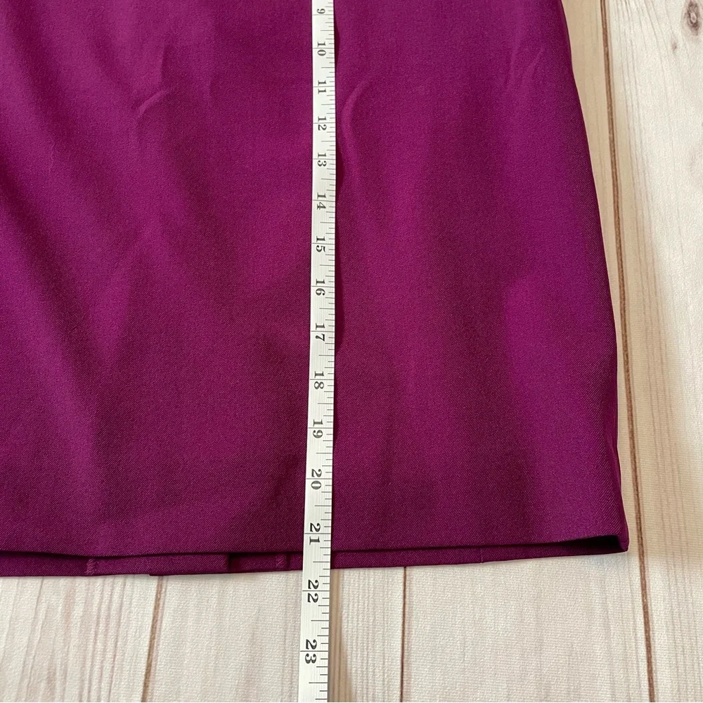 NWT MM Lafleur Noho Skirt Women’s 8 Deep Plum Purple Straight Pencil Corporate - Picture 11 of 15